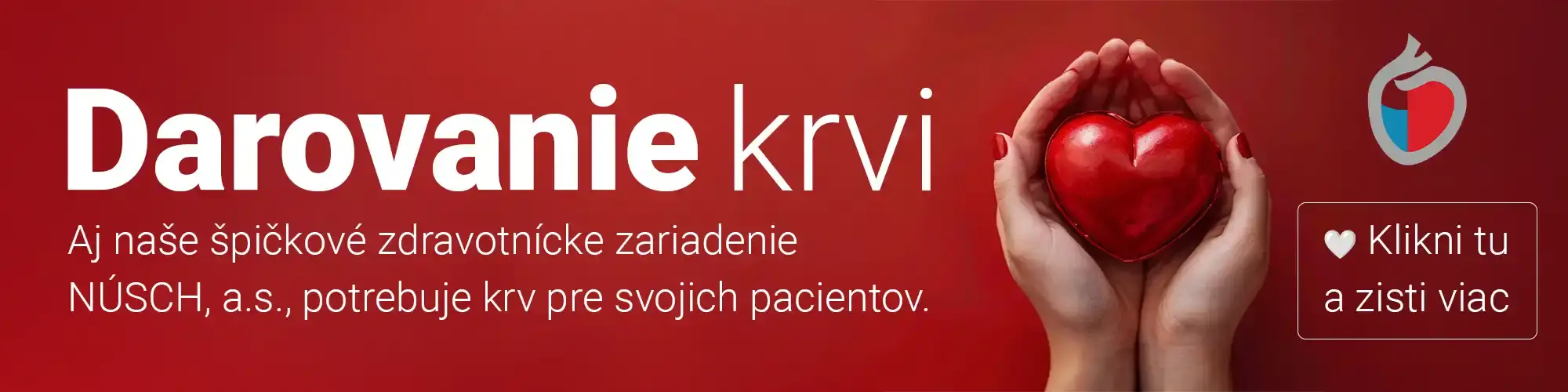 Darovanie krvi v NÚSCH — informácie a objednanie