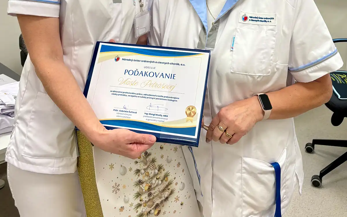 Poďakovanie za dlhoročnú profesionálne odvádzanú prácu